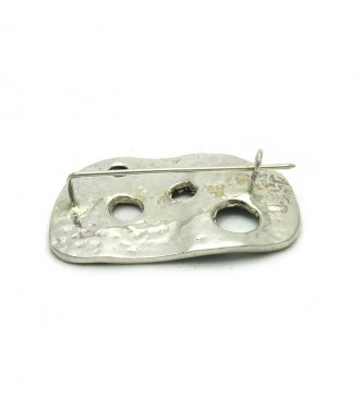 A000033 Extravagant Stylish Sterling Silver Brooch 925