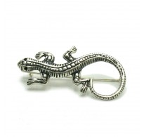 A000038 Stylish Sterling Silver  Brooch Salamander 925