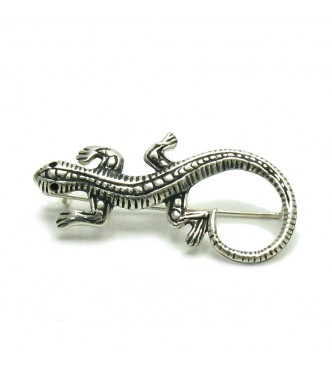 A000038 Stylish Sterling Silver  Brooch Salamander 925