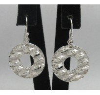 E000277 Sterling Silver Earrings Solid Extravagant 925