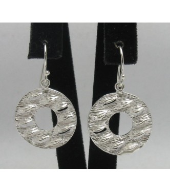 E000277 Sterling Silver Earrings Solid Extravagant 925