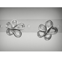 E000454 Stylish Sterling silver earings solid 925 Flowers