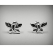 E000459 Stylish Small Sterling silver earings solid 925 Dragonfly