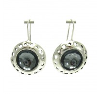 E000489 Stylish Sterling silver earings solid 925