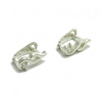 E000011  Stylish Sterling Silver Earrings With cz 3mm 925