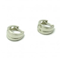 E000103 Stylish Sterling silver earings solid 925 Hoops