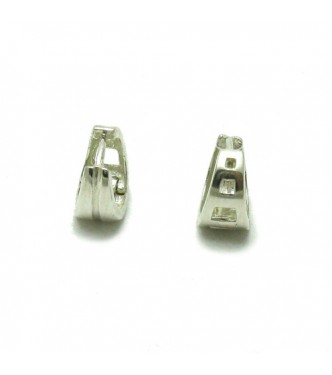 E000103 Stylish Sterling silver earings solid 925 Hoops