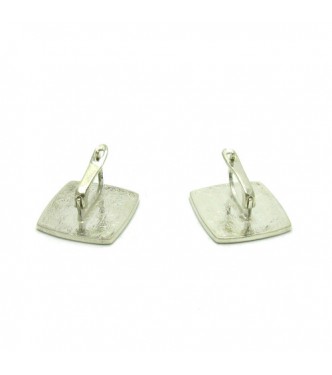 E000130 Sterling Silver Earrings Solid 925 Handmade Spirals