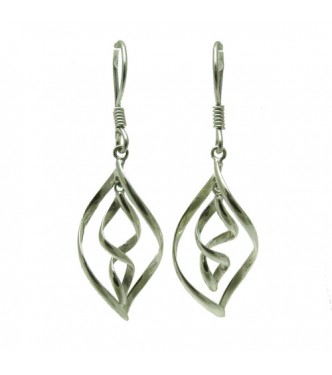  E000590 Dangling sterling silver earrings solid 925 handmade