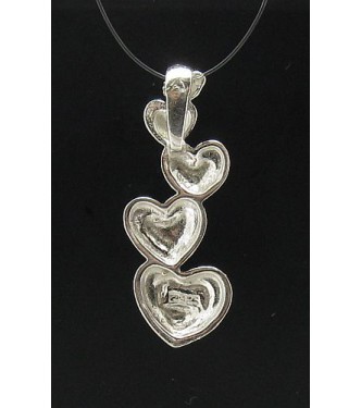 PE000121 STERLING SILVER PENDANT CHARM HEART 925 NEW SOLID