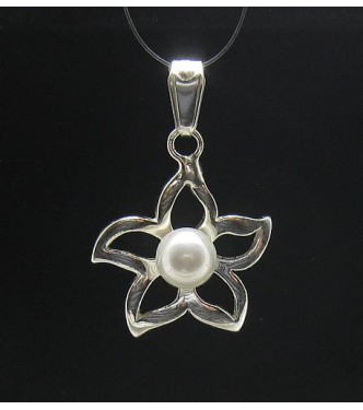 PE000220 Stylish Sterling silver pendant 925 quality Flower solid
