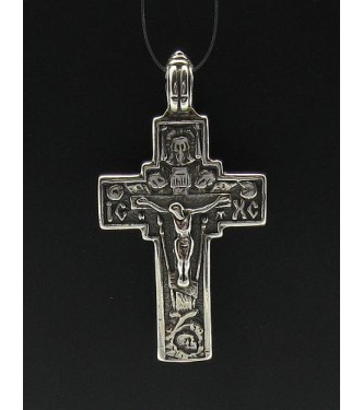 PE000223 Stylish Sterling silver pendant 925 cross orthodox quality solid