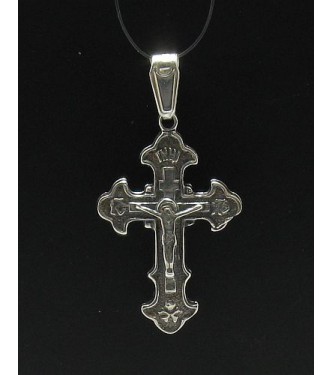 PE000226 Stylish Sterling silver pendant 925 cross orthodox quality solid