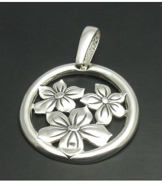 STERLING SILVER PENDANT FLOWER QUALITY SOLID 925 NEW