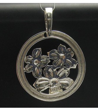 STERLING SILVER PENDANT FLOWER QUALITY SOLID 925 NEW
