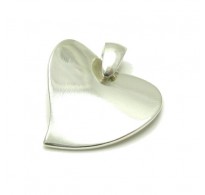 PE000016 Stylish Sterling Silver Pendant Solid 925 Heart