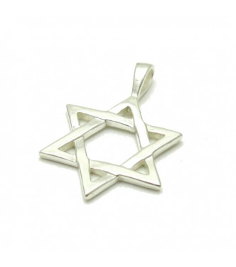 PE000111 Sterling silver pendant solid 925 Star of David
