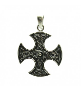 PE000171 Stylish Sterling silver pendant  925 Celtic cross quality solid