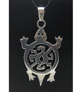 PE000550 Sterling silver pendant charm turtle 925 solid