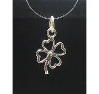 PE000562 Sterling silver pendant 925 clover solid
