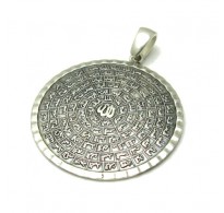 PE001100 Sterling silver Religious Muslim pendant solid 925