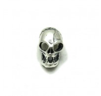 PE001108 Sterling silver pendant solid 925 Bead Skull