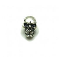 PE001113 Sterling silver pendant 925 bead skull