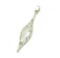 PE001116 LONG STERLING SILVER PENDANT SOLID 925 EMPRESS