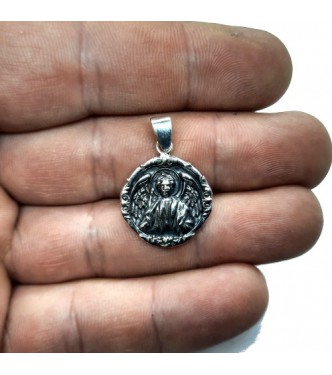PE001550 Sterling Silver Pendant Archangel Michael Genuine Solid Hallmarked 925 Handmade
