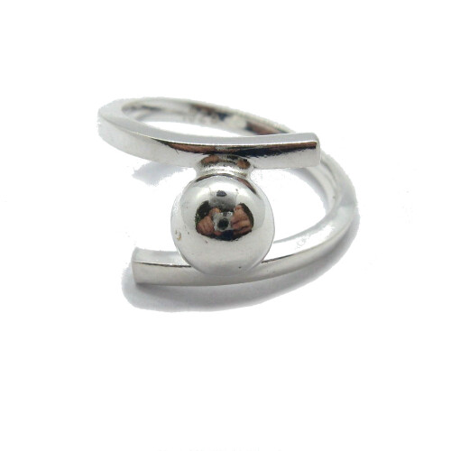 Genuine sterling silver ring solid hallmarked 925 Ball R001799 Empress