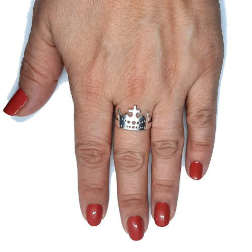 Plain Genuine Sterling Silver Engagement Ring Hallmarked Solid 925 Handmade 