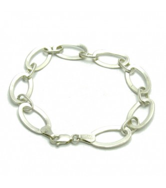 B000156 Stylish Sterling Silver Bracelet Solid 925