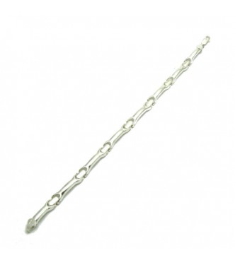 B000181 Stylish Sterling Silver Men Bracelet Solid 925