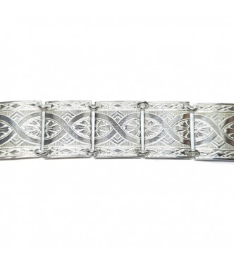 B000266 Handmade Sterling Silver Bracelet Genuine Solid Hallmarked 925 Nickel Free