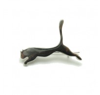A000053 Sterling Silver Brooch Solid Stamped 925 Cat