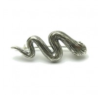 A000058 Sterling Silver Brooch Solid Stamped 925 Snake
