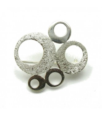 A000078 Sterling Silver Brooch Solid Stamped 925