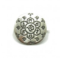 A000080 Sterling Silver Brooch Solid Stamped 925 Aum