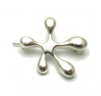 A000081 Sterling Silver Brooch Solid Stamped 925 Stain