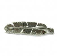 A000088  Sterling silver brooch solid stamped 925 Feather Empress