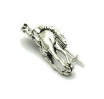 A000095 STERLING SILVER BROOCH HORSE SOLID 925  EMPRESS
