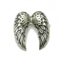 A000098 STERLING SILVER BROOCH SOLID 925 ANGEL WINGS EMPRESS