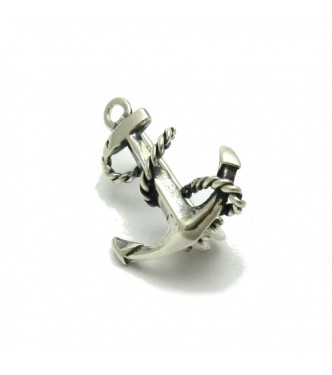 A000106 STERLING SILVER BROOCH SOLID 925 ANCHOR NEW