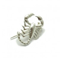 A000107 STERLING SILVER BROOCH SOLID 925 SCORPION  EMPRESS
