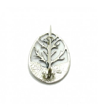 A000109 STERLING SILVER BROOCH SOLID 925 TREE OF LIFE  EMPRESS