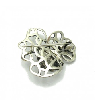 A000124 STERLING SILVER BROOCH SOLID 925  EMPRESS