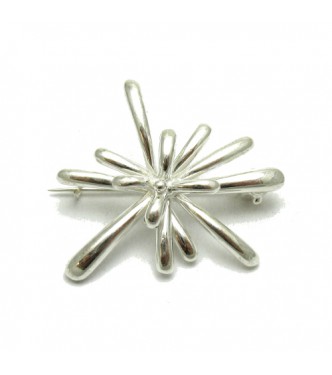 A000126 EXTRAVAGANT STERLING SILVER BROOCH SOLID 925 EMPRESS