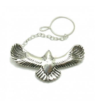 A000137 Sterling silver Tie Clasp solid 925 Eagle  Empress