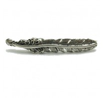 A000139 STERLING SILVER BROOCH SOLID 925 FEATHER EMPRESS