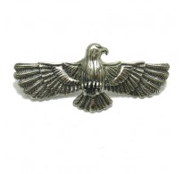 A000140 STERLING SILVER BROOCH SOLID 925 EAGLE EMPRESS